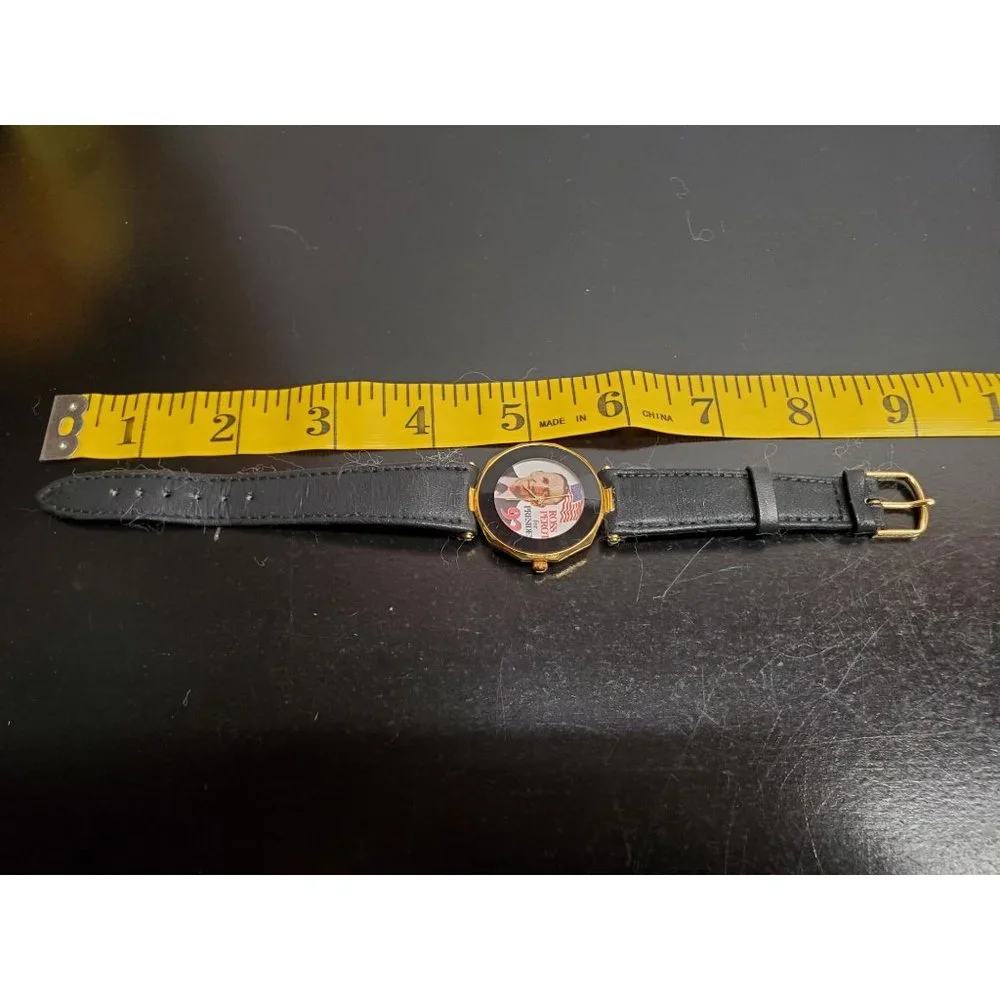 Vintage Ross Perot for President 92 wrist‎ watch - Untested - American Flag